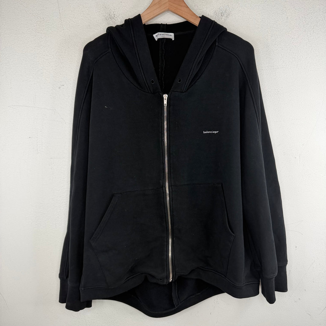 Balenciaga Copyright Logo Zip-Up Hoodie