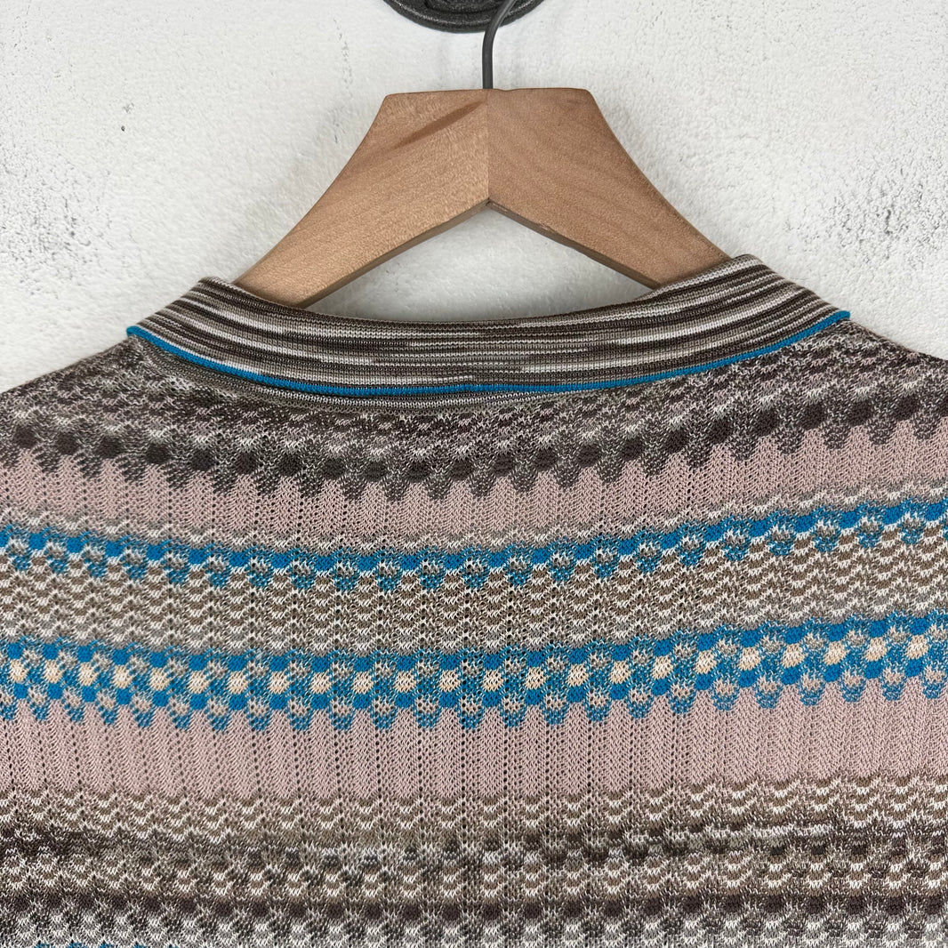 Missoni Multicolor Knit Polo T-Shirt