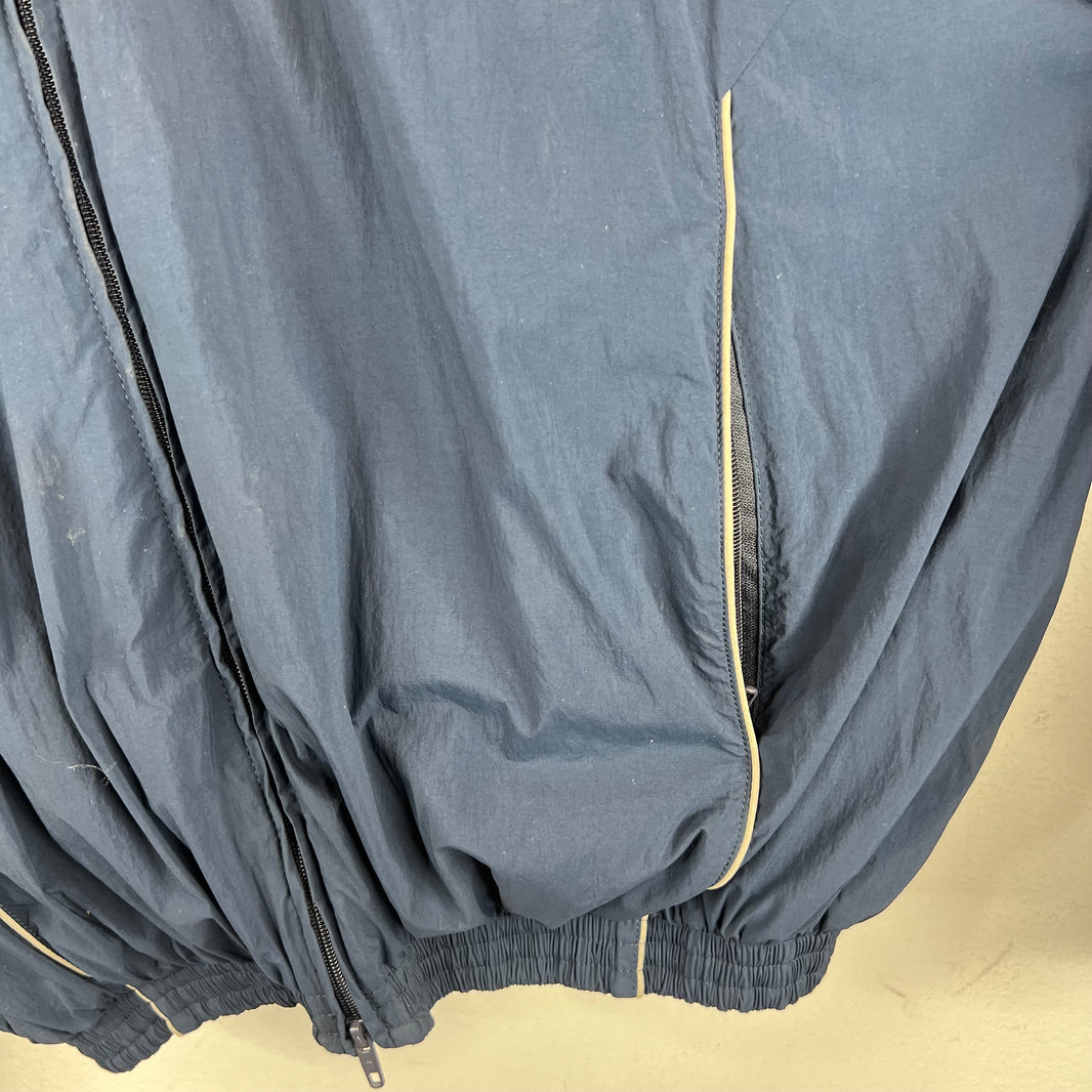 Balenciaga Loop Logo Leather Track Jacket