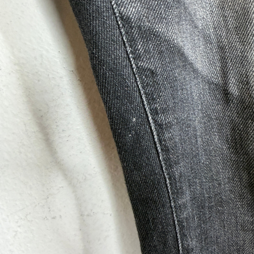 Saint Laurent Black D02 Knee Cut Denim Jeans