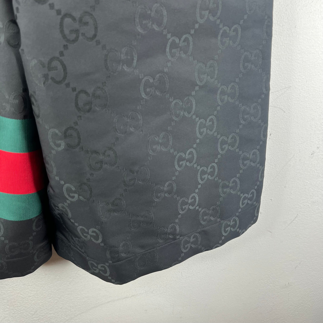 Gucci Monogram Jacquard Long Nylon Shorts