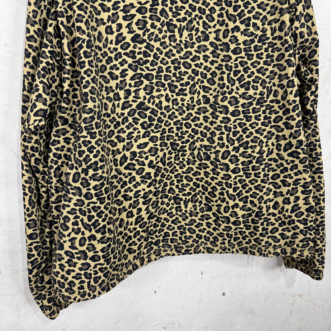 Stussy Leopard Nylon Windbreaker Jacket