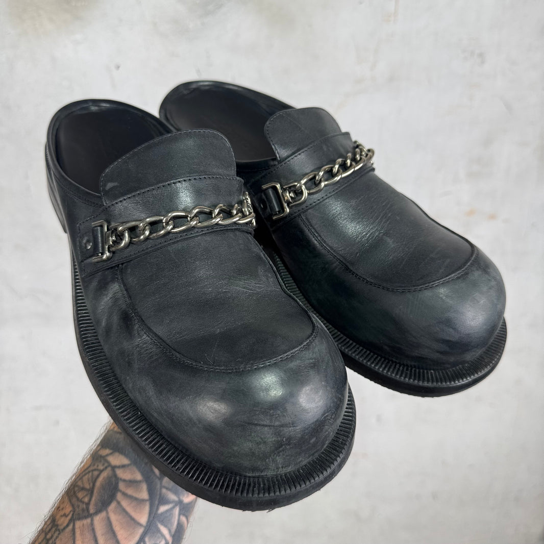 Martine Rose Bulb Toe Chain Loafer Mules