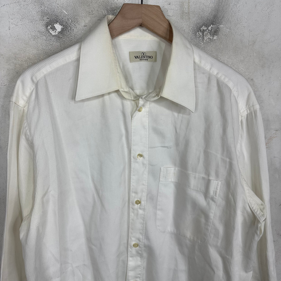 Valentino White Buttoned Shirt