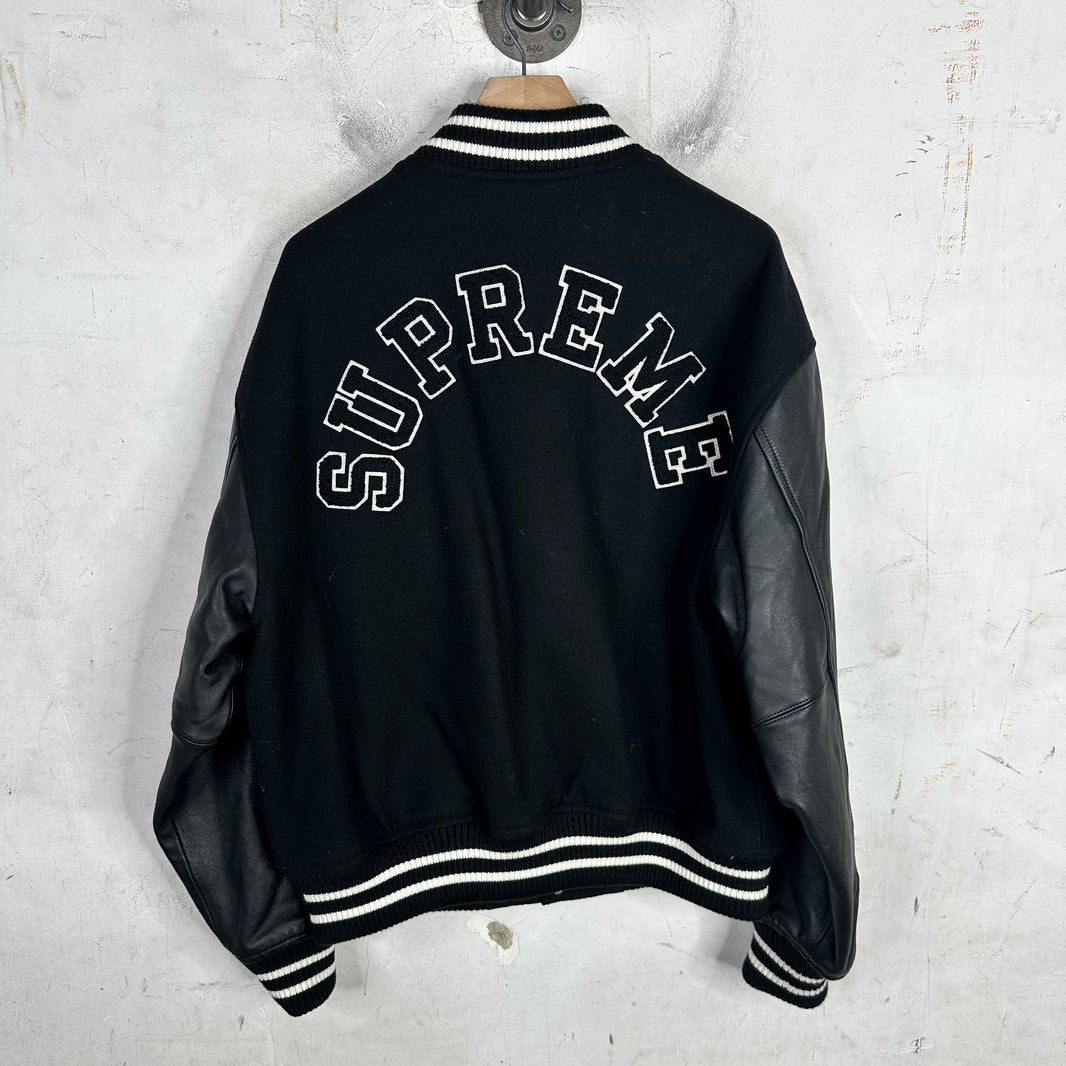 Supreme Black Tiger Varsity Jacket
