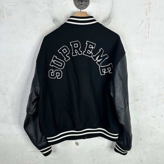 Supreme Black Tiger Varsity Jacket