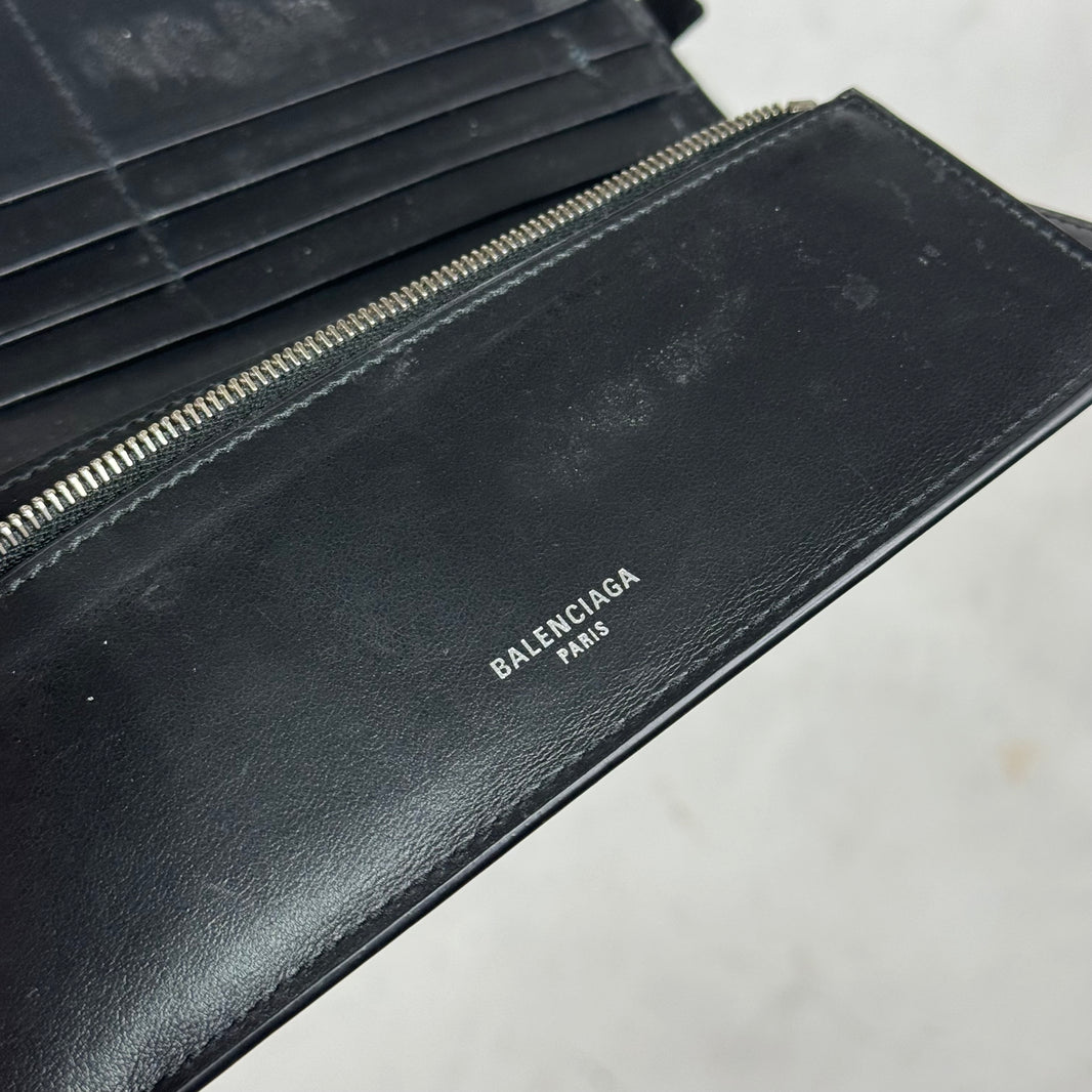 Balenciaga Black Passport Wallet