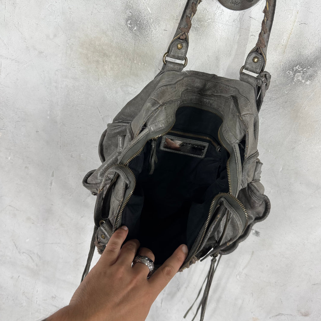 Balenciaga Grey City Bag