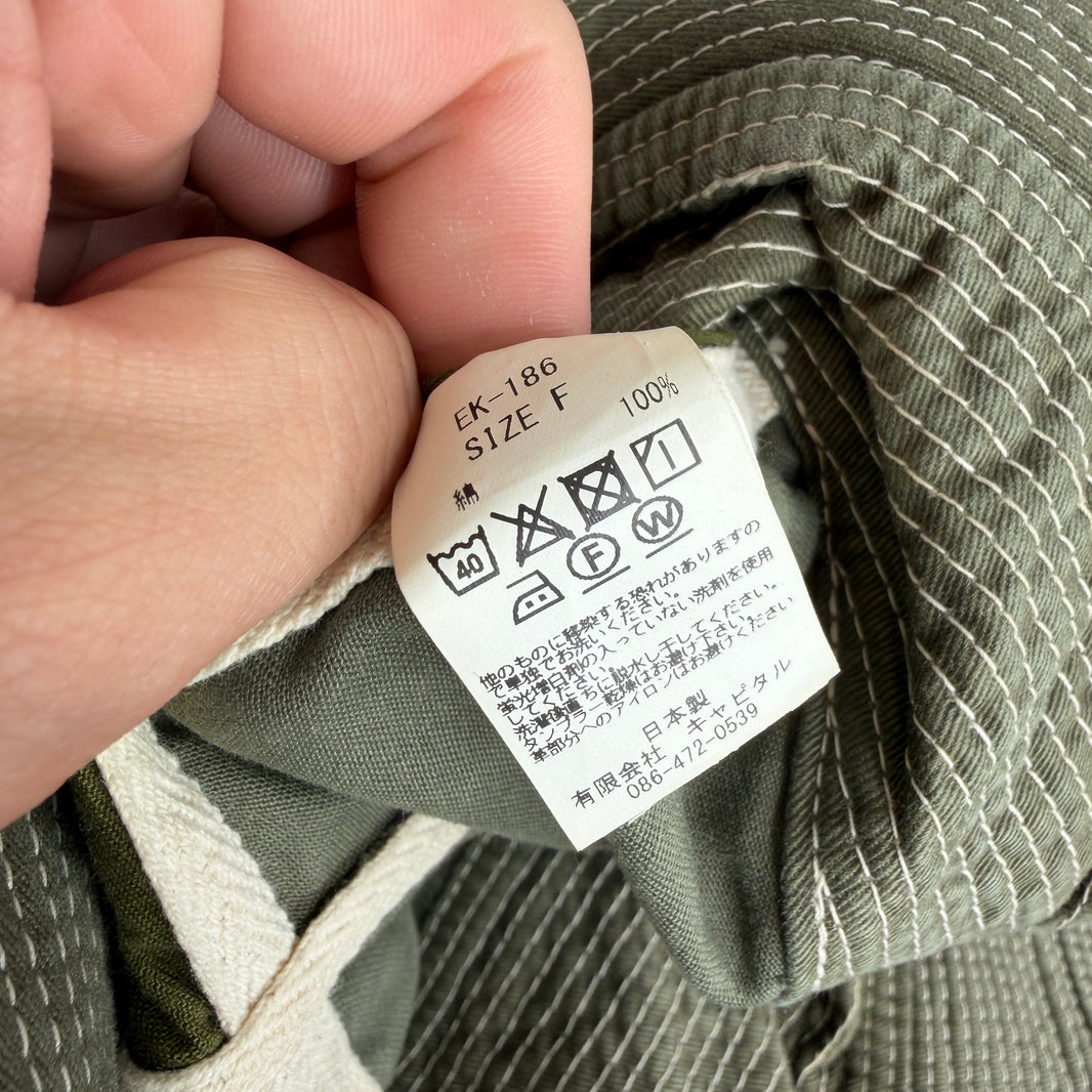 Kapital Old Man And The Sea Olive Bucket Hat