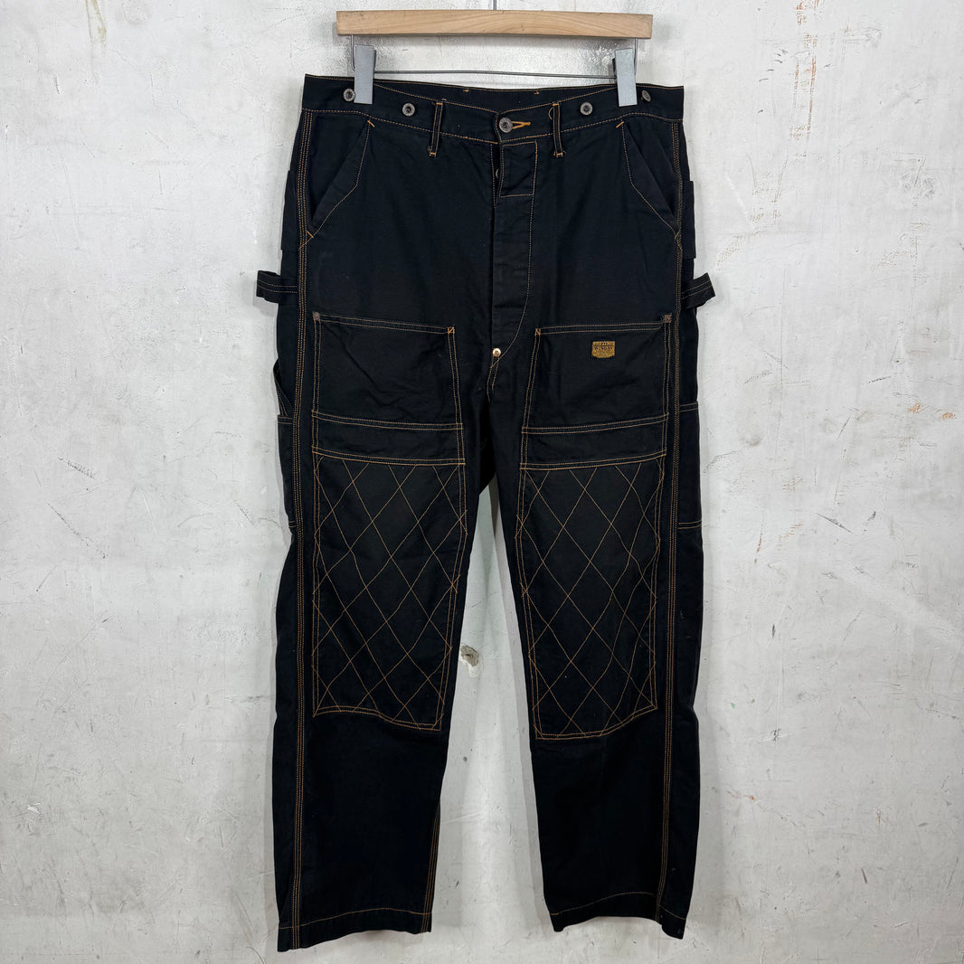 Kapital Contrast Stitched Carpenter Pants
