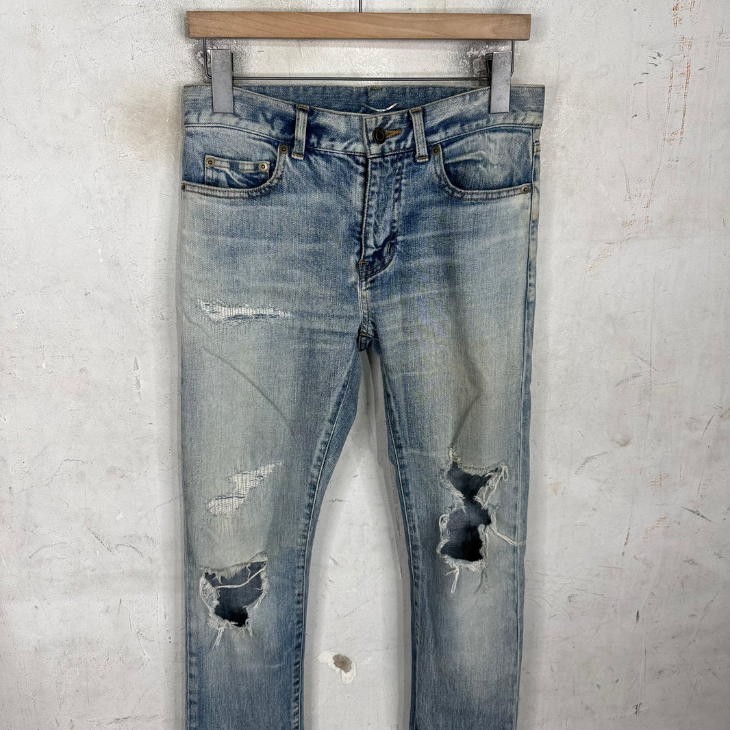 Saint Laurent Lightwash D02 Repaired Jeans