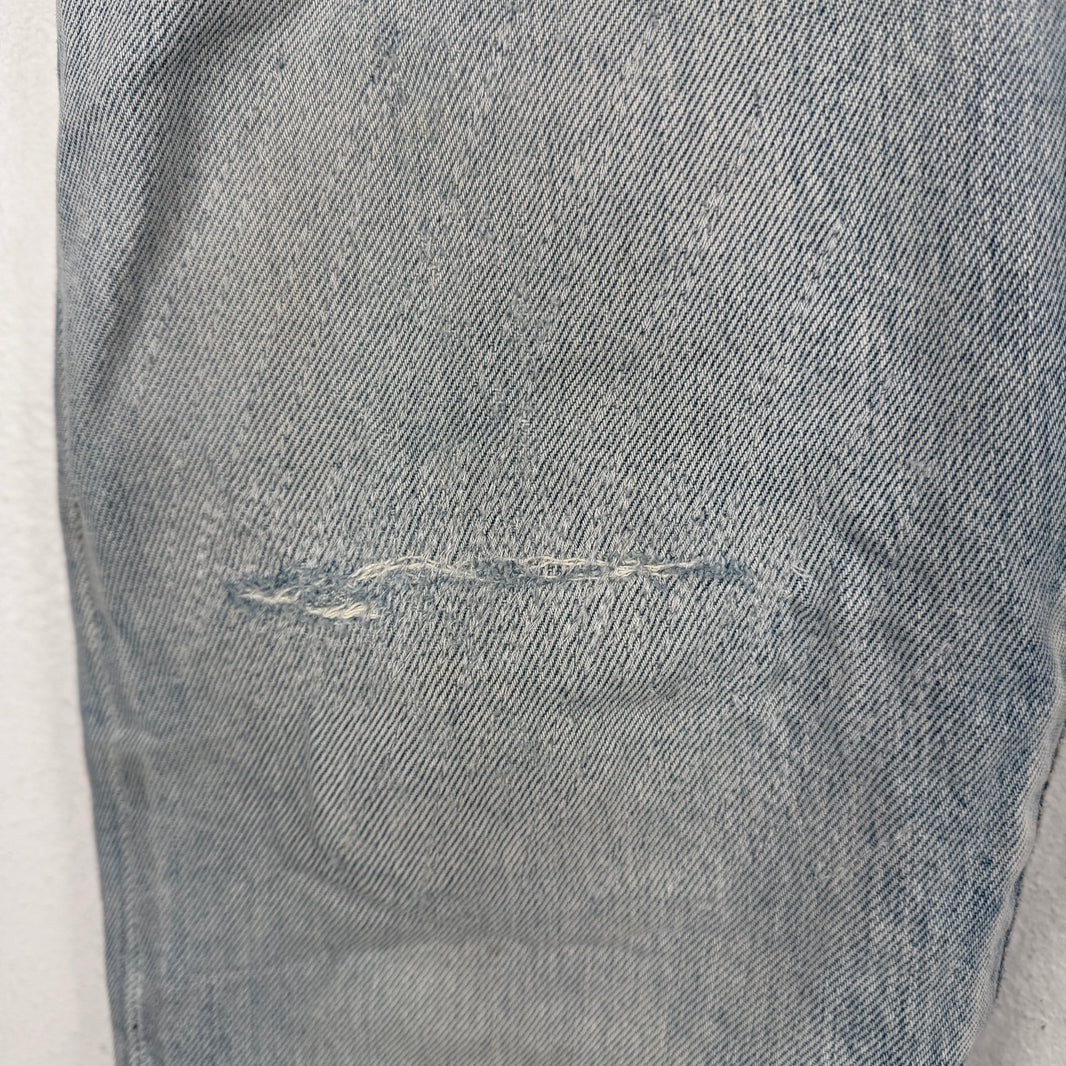 Saint Laurent Light Wash Repaired D18 Denim Jeans