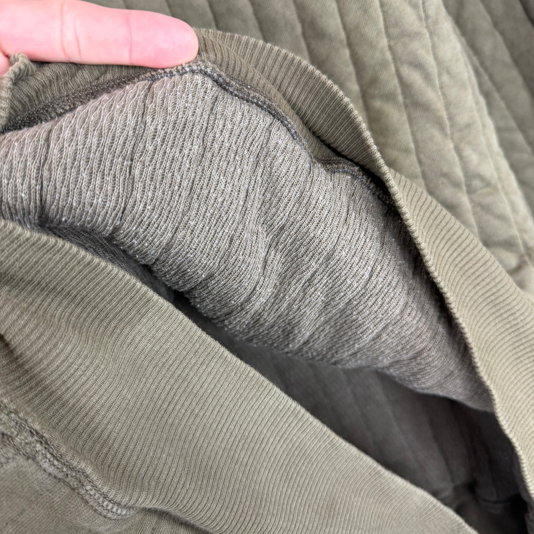 RRL Green Quilted Thermal Sweater