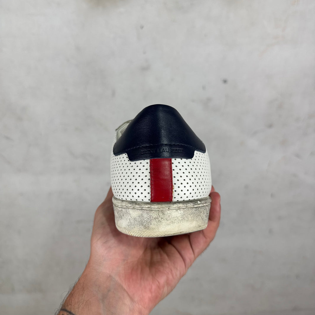 Saint Laurent Perforated Classic Low Sneakers