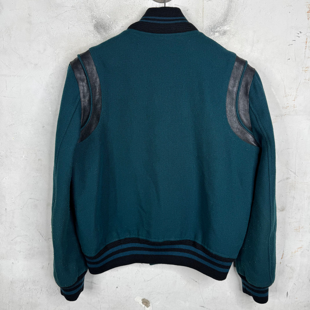 Saint Laurent Teal Teddy Jacket