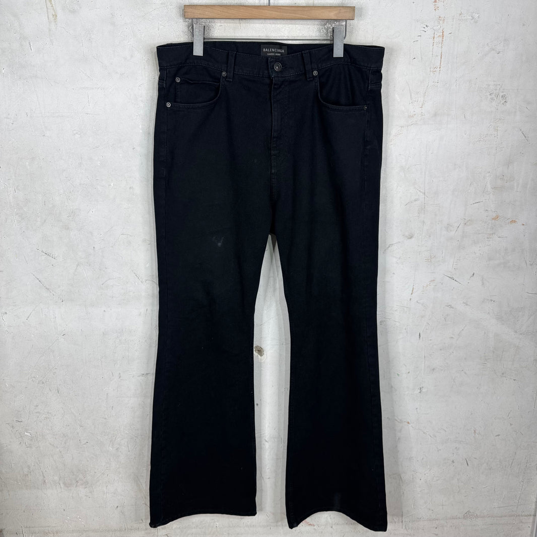 Balenciaga Garde-Robe Black Flare Jeans