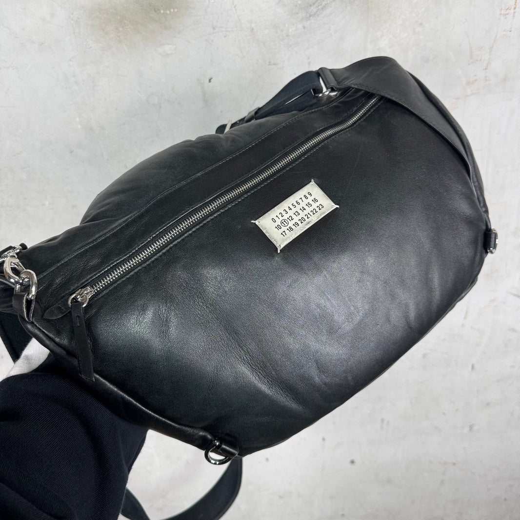 Margiela Leather Padded Glam Messenger Bag