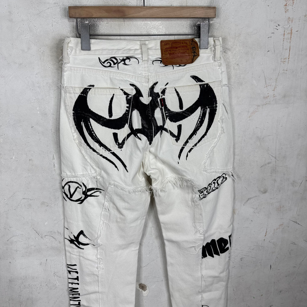 Vetements x Levis Rebuilt Tribal Jeans