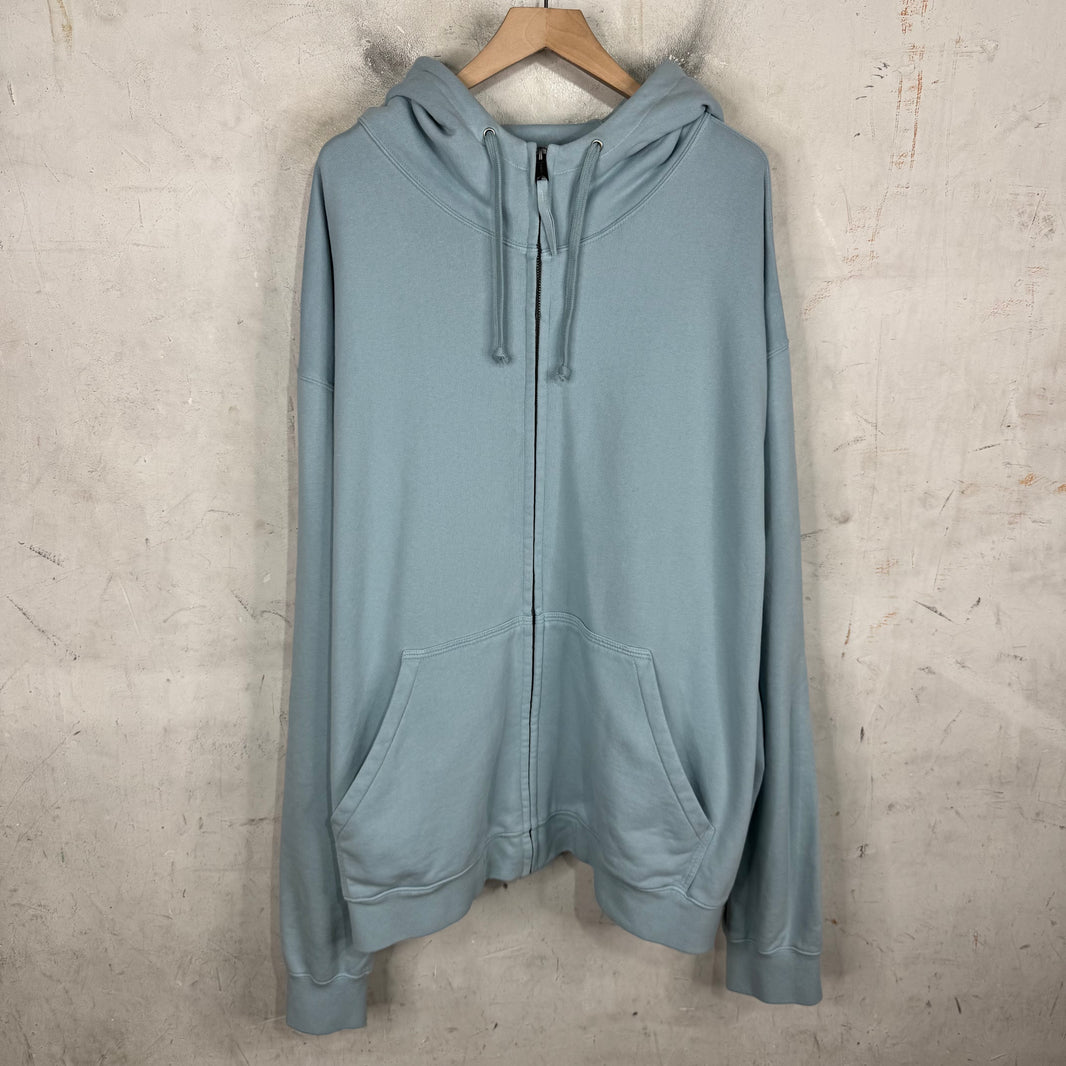 Margiela Embroidered Logo Heavy Zip Hoodie