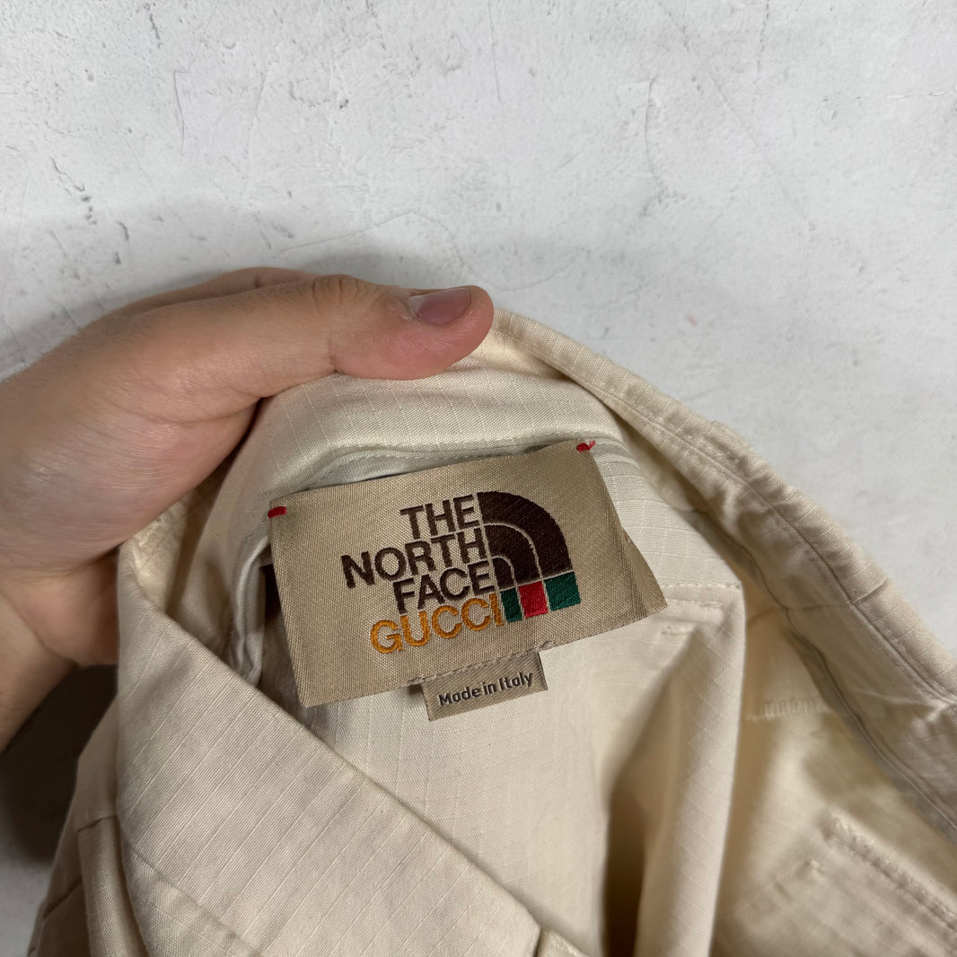 Gucci x TNF Cream Cargo Shorts