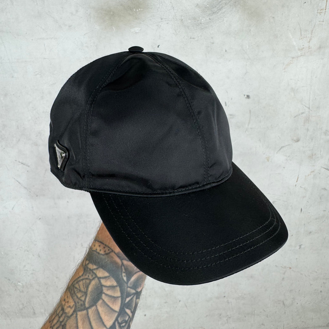 Prada Renylon Plaque Hat