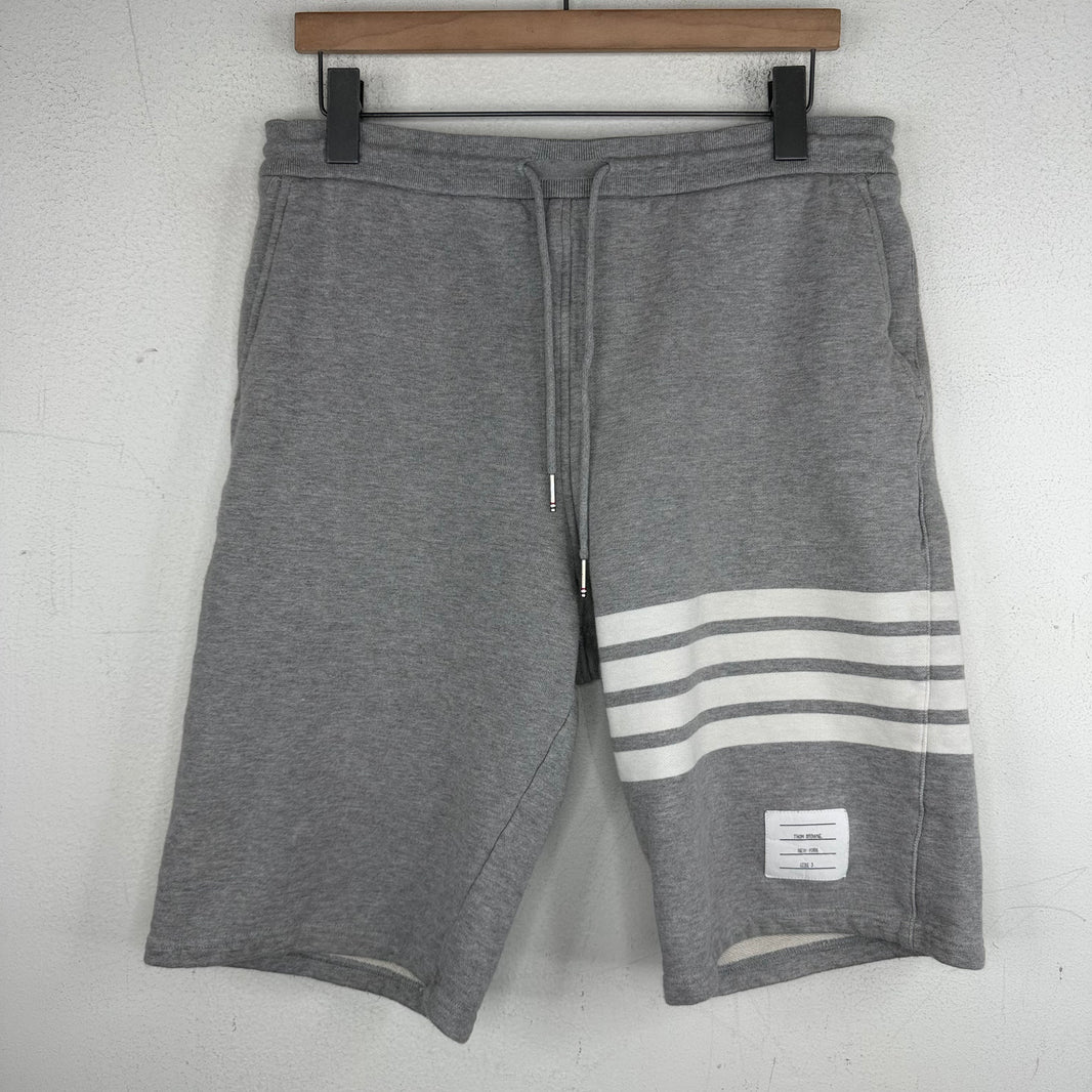 Thom Browne Gray Stripe Shorts