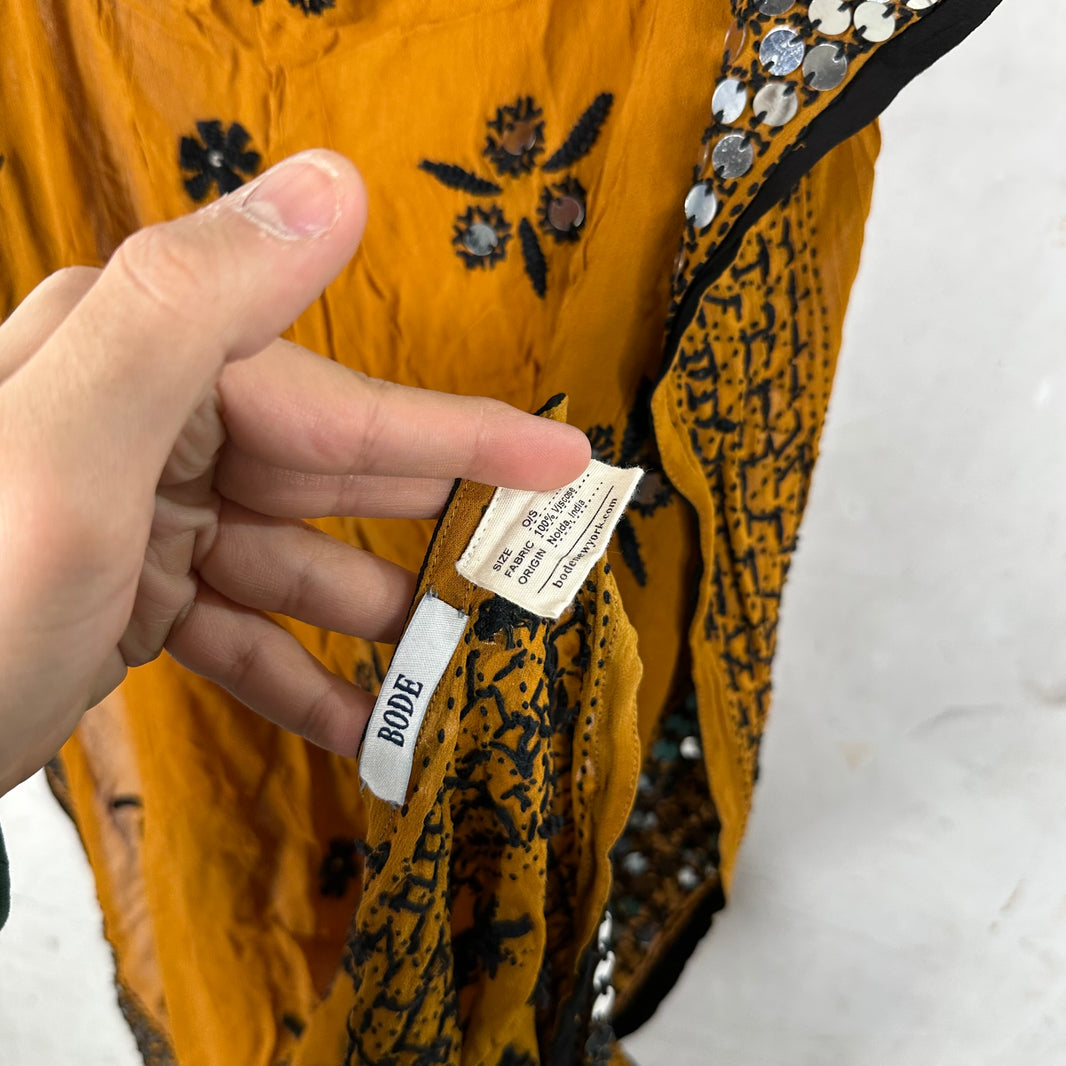 Bode Sequin Patterned Scarf