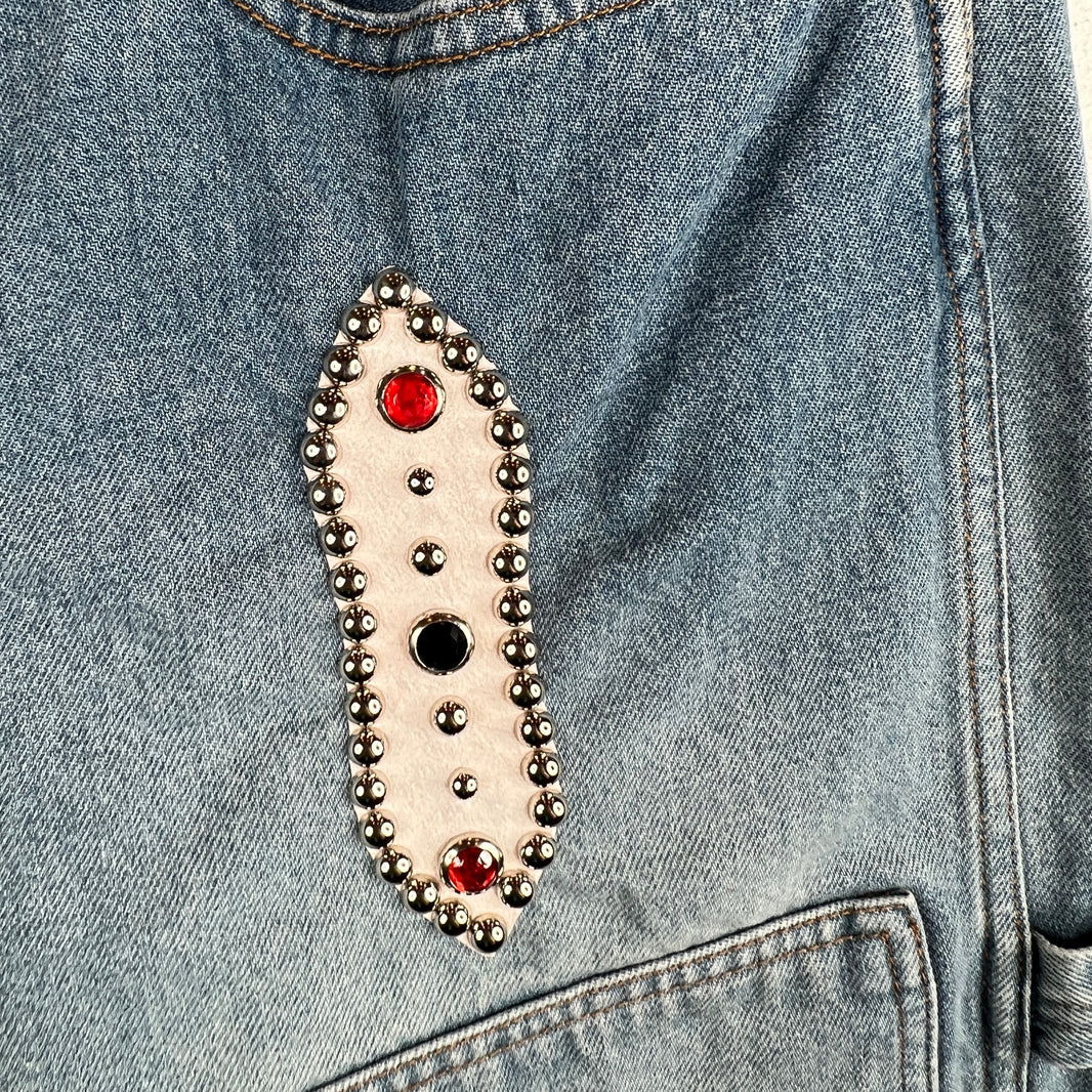 Kapital Jeweled Carpenter Denim Shorts