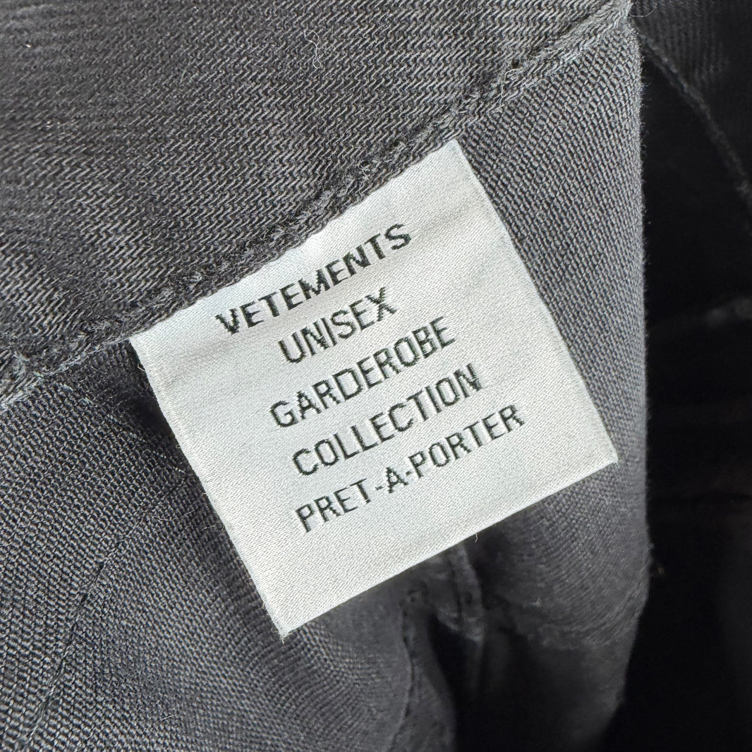 Vetements Black Baggy Jeans