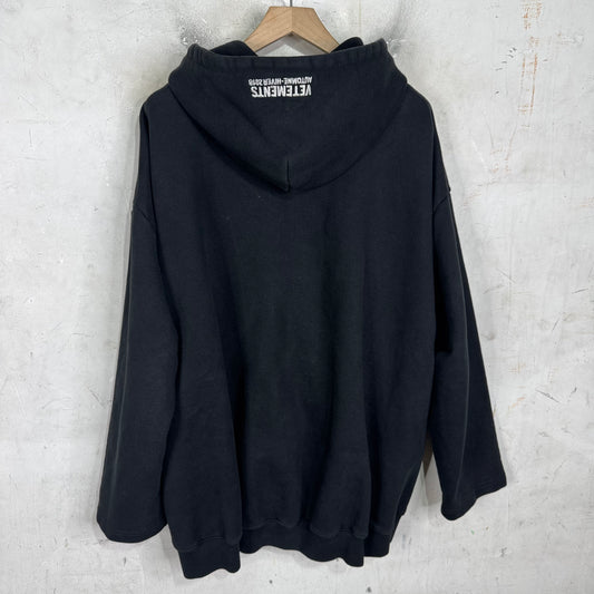 Vetements 2018 Titanic Zip Up Split Hoodie