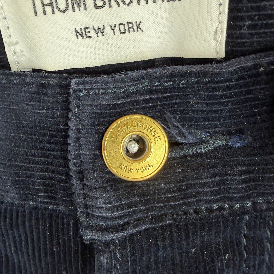Thom Browne Navy Corduroy Trousers