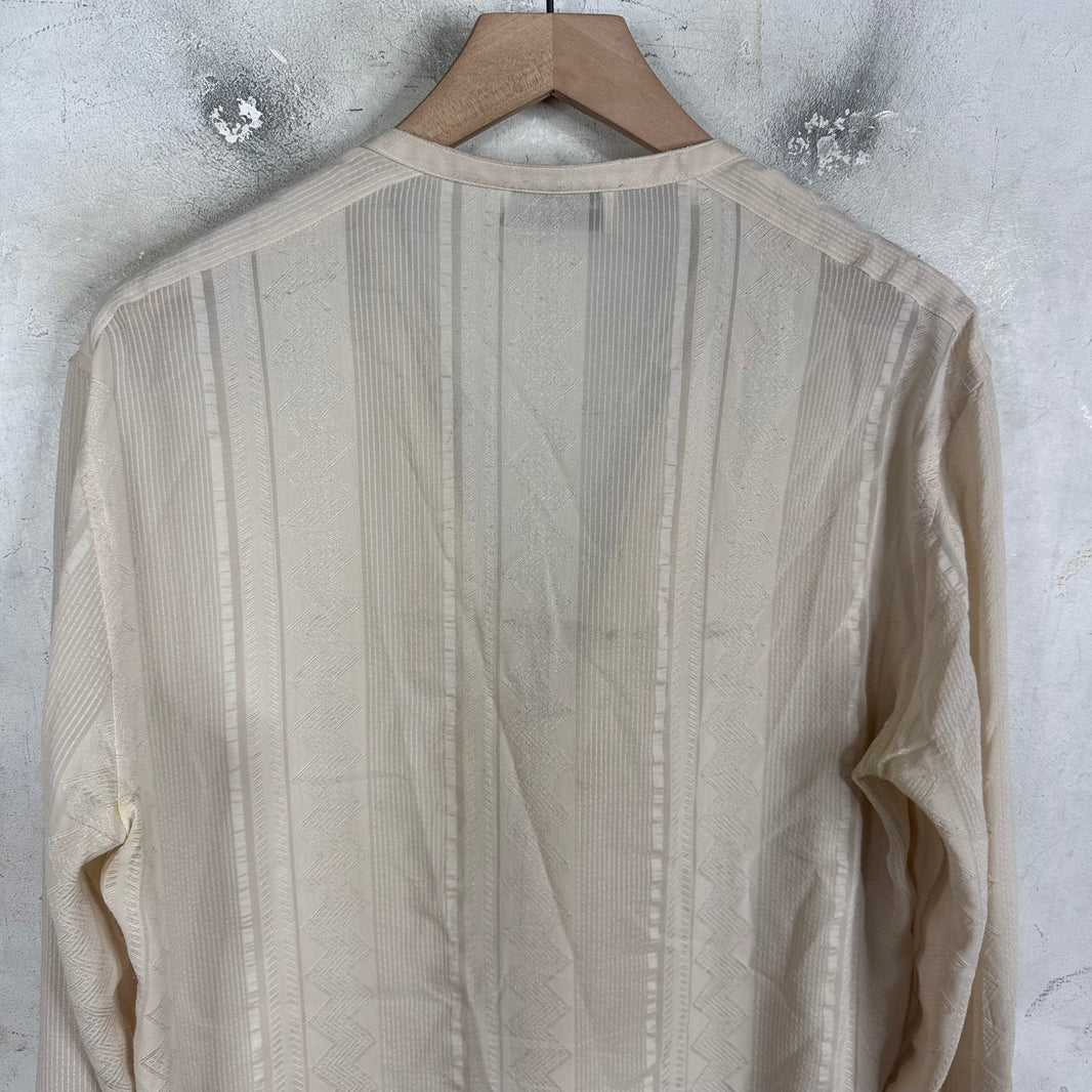 Saint Laurent Mandarin Collared LS Shirt