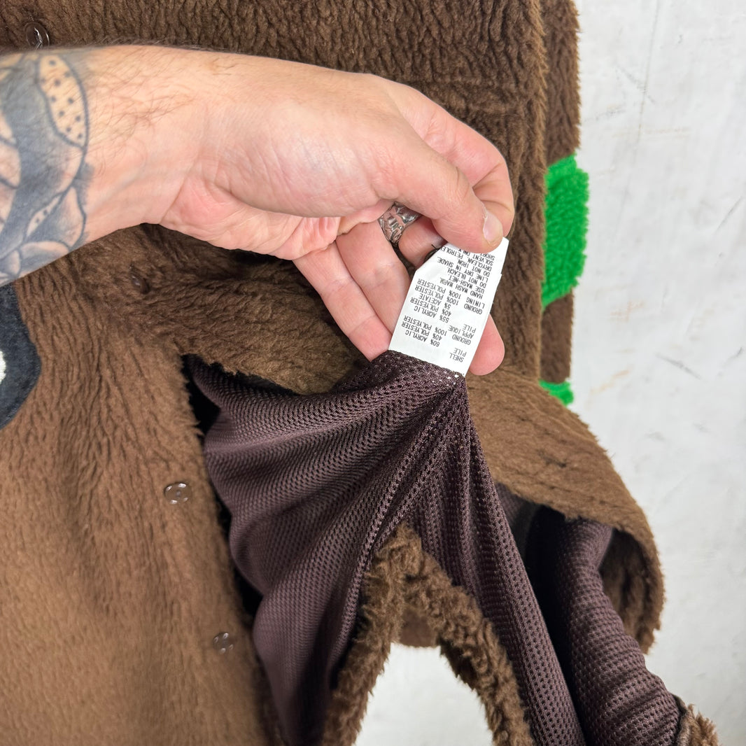 Cactus Plant Flea Market Brown Fuzzy Overshirt