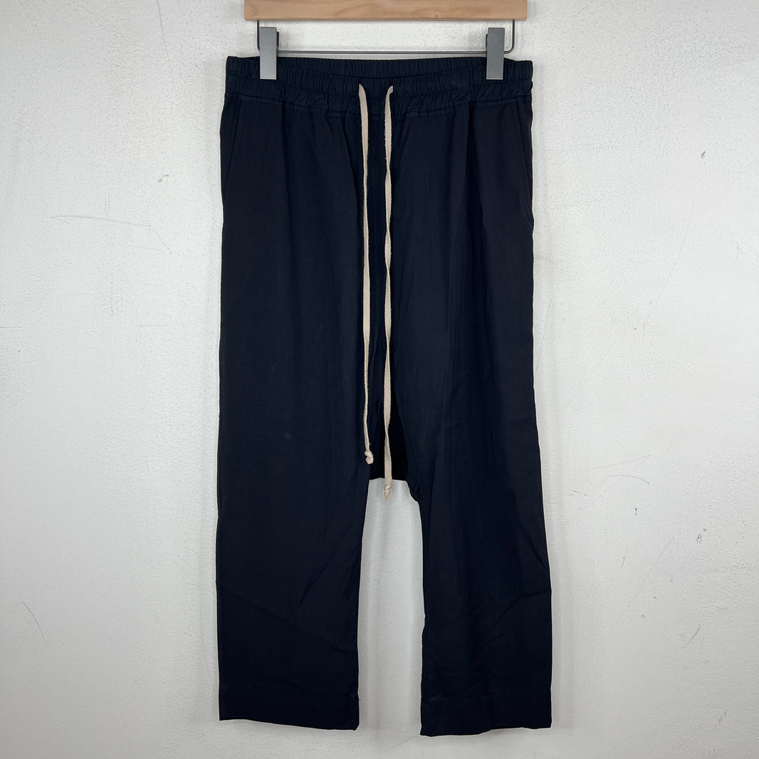 Rick Owens Sphinx Navy Drop Crotch Pants