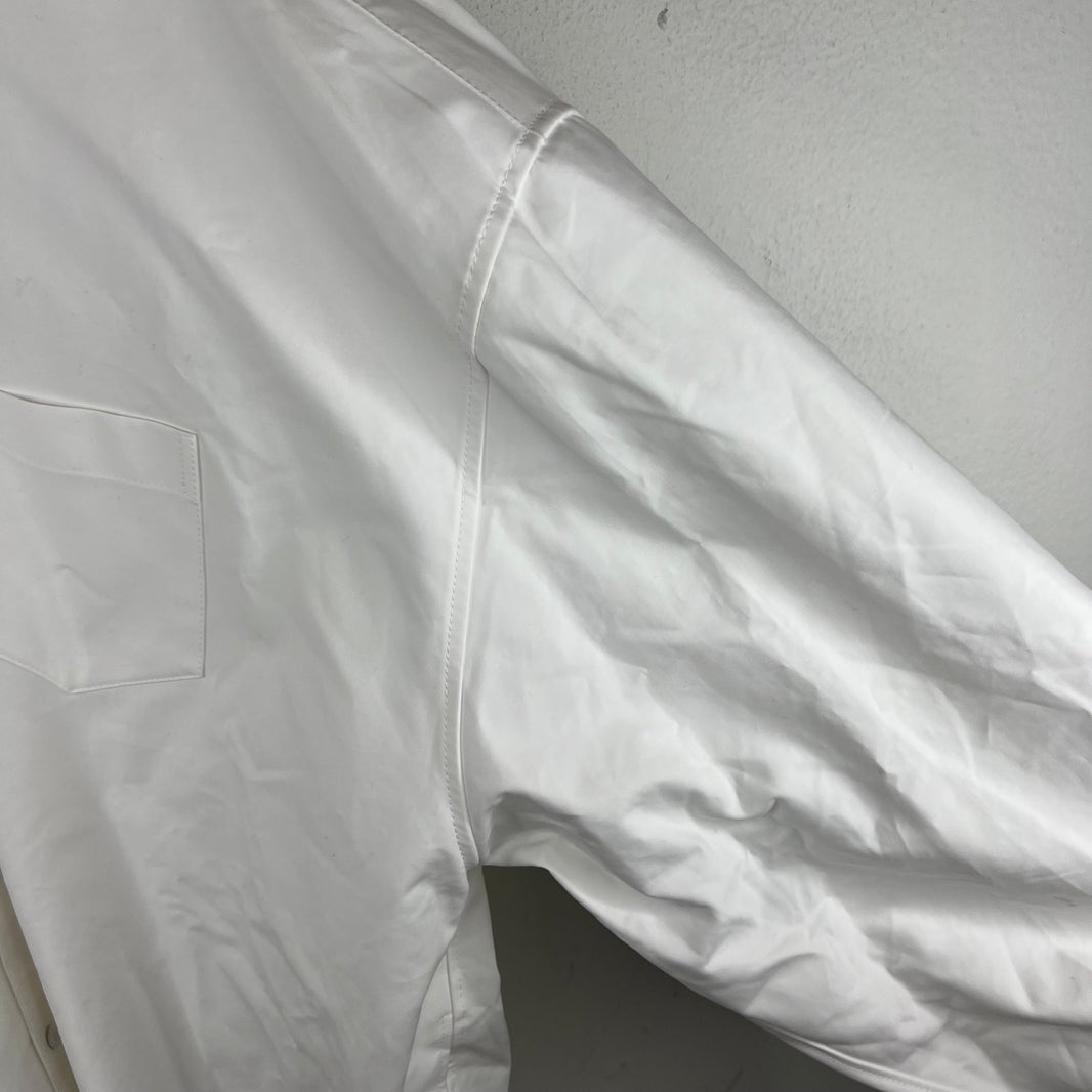 Balenciaga White Cocoon Snap Button LS Shirt