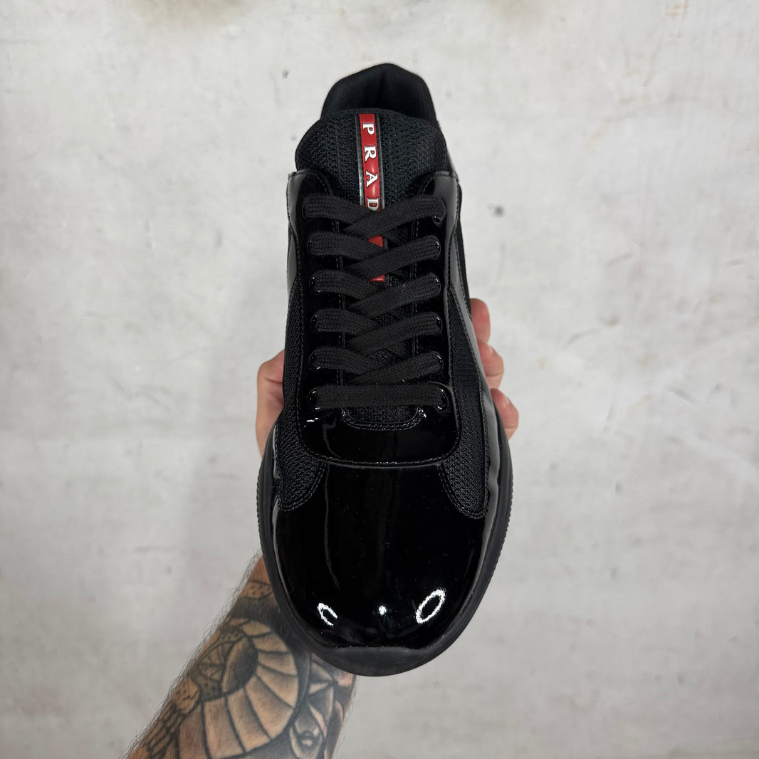 Prada Black Patent Leather America Cups
