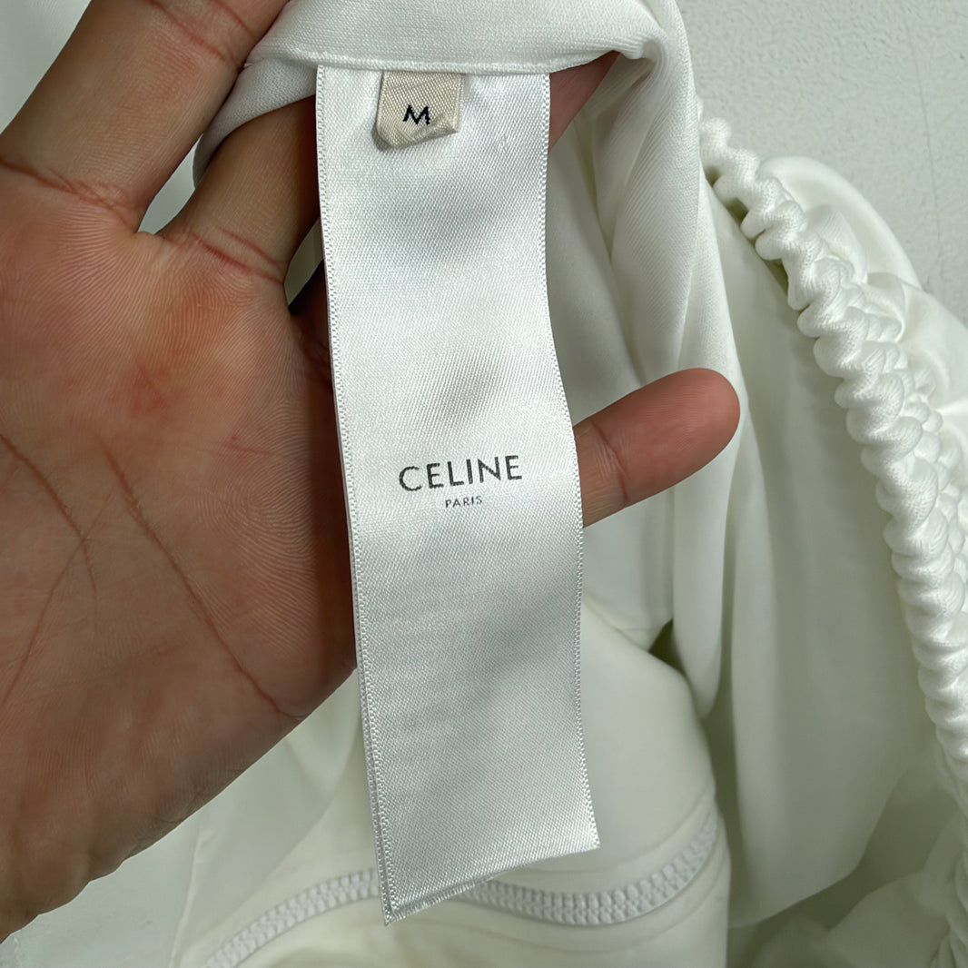 Celine White Logo Track Jacket