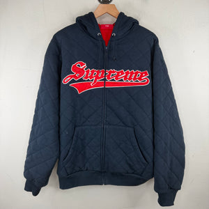 Supreme Quilted Hooded Zip Jacket