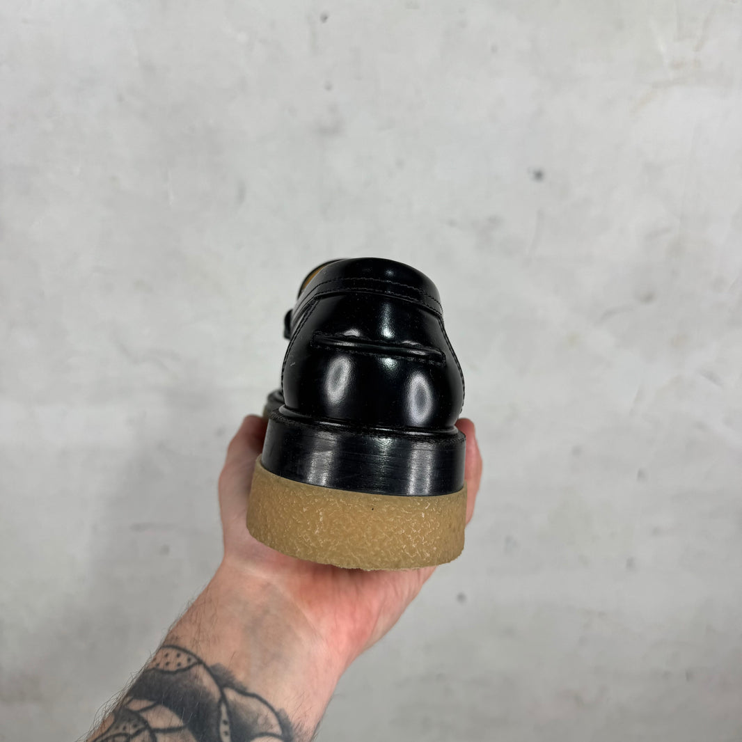 Hermes Crepe Sole Leather Loafers