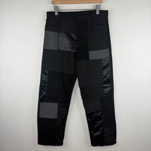 CDG Black Patchwork Trousers