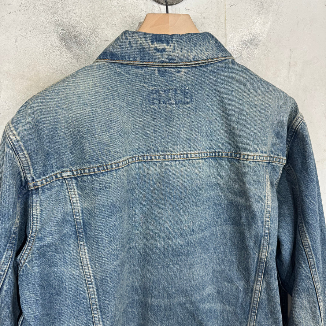 Stussy Indigo LA Wash Denim Trucker Jacket