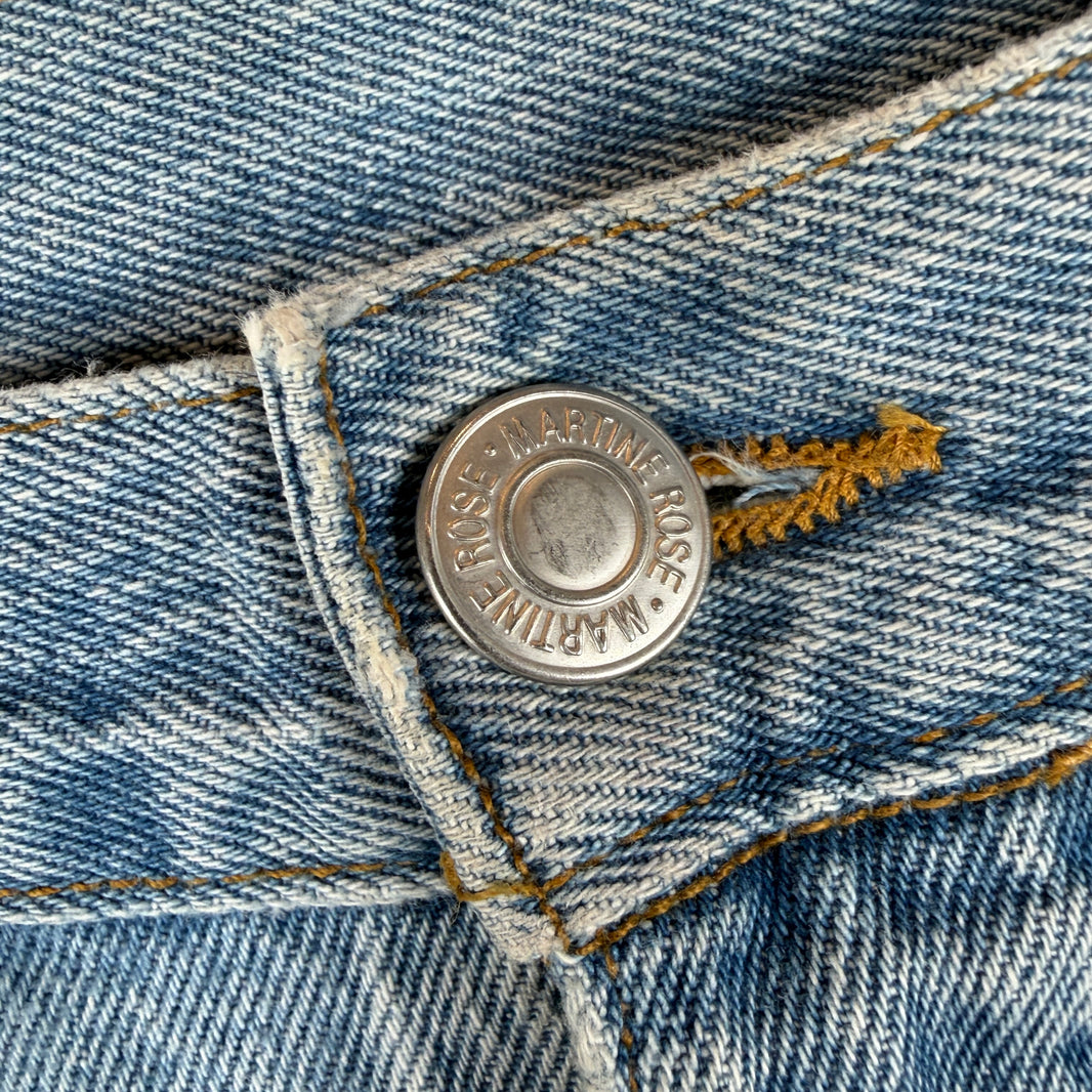 Martine Rose Flared Blue Jeans
