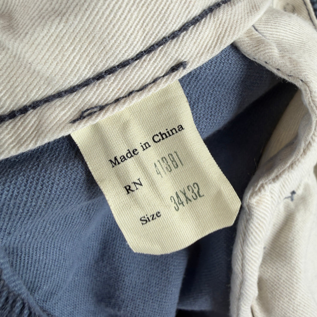 RRL Blue Plaid Trousers