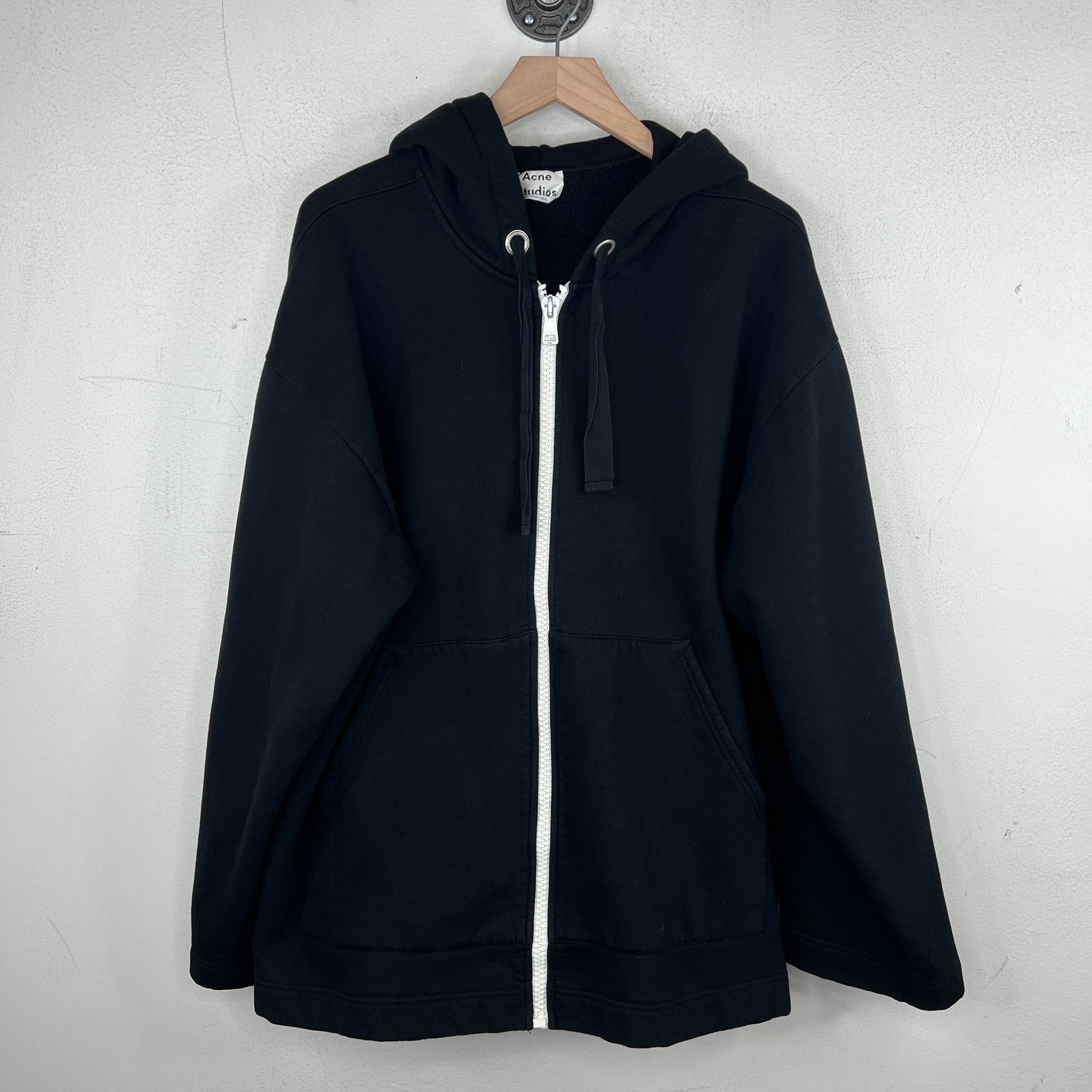 Acne Studios Black Side Zip Hoodie