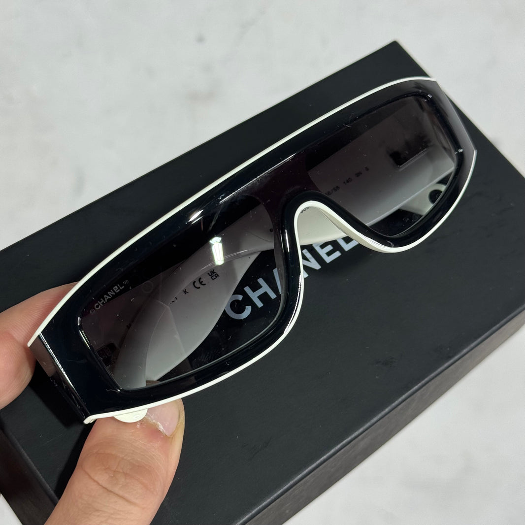 Chanel 6057 Black/White Sunglasses