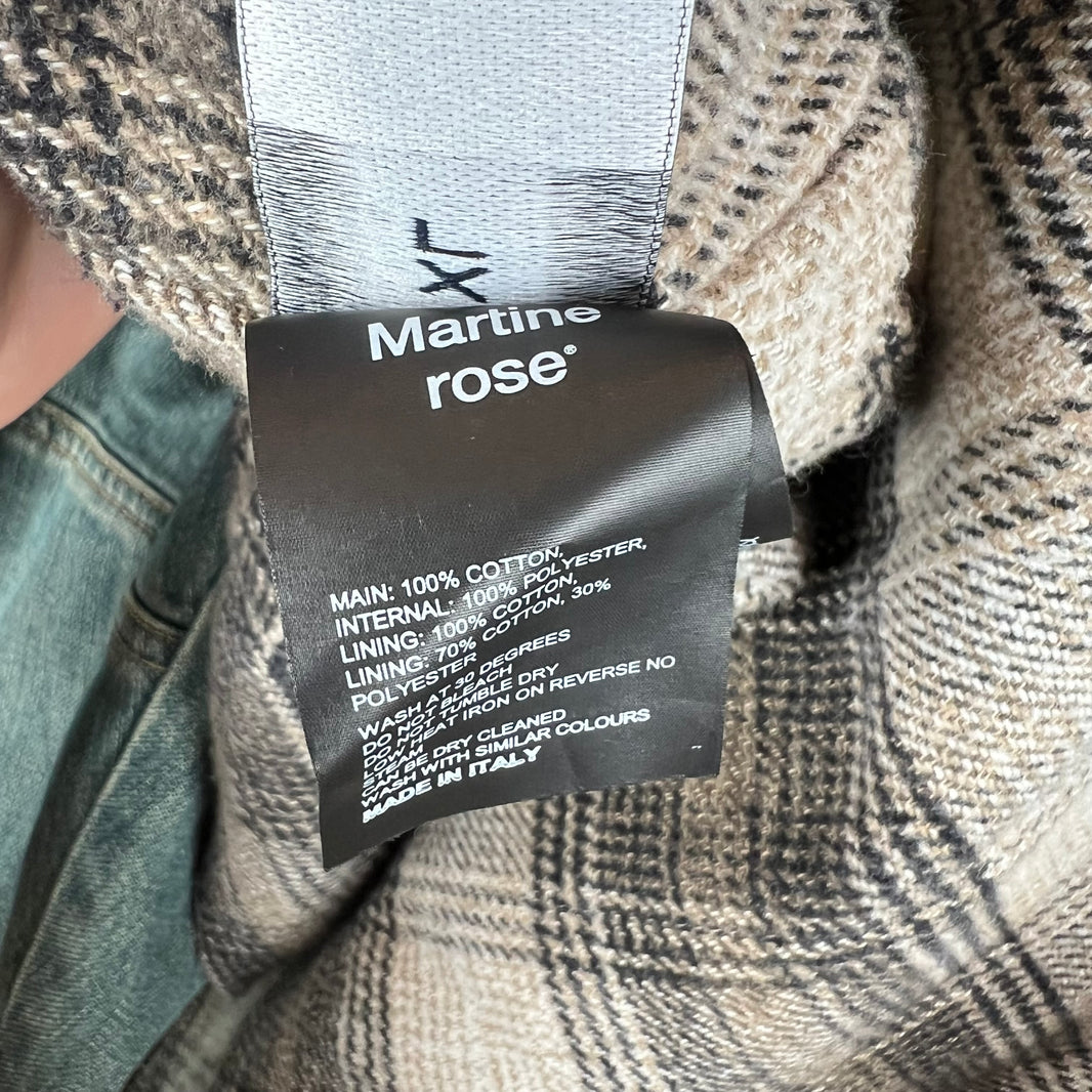 Martine Rose Cropped D-Ring Denim Jacket