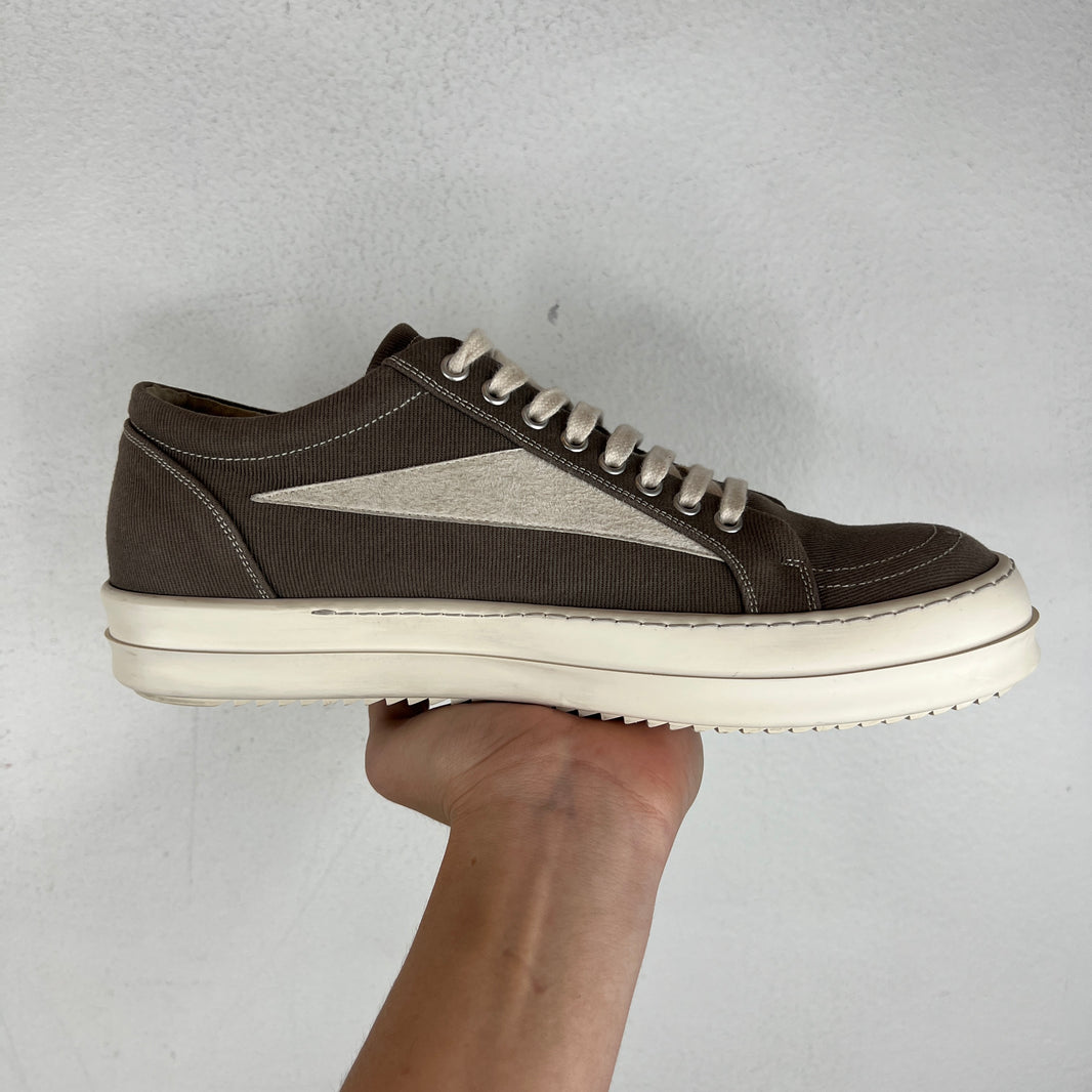 DRKSHDW Gray Canvas Twill Vans Sneakers