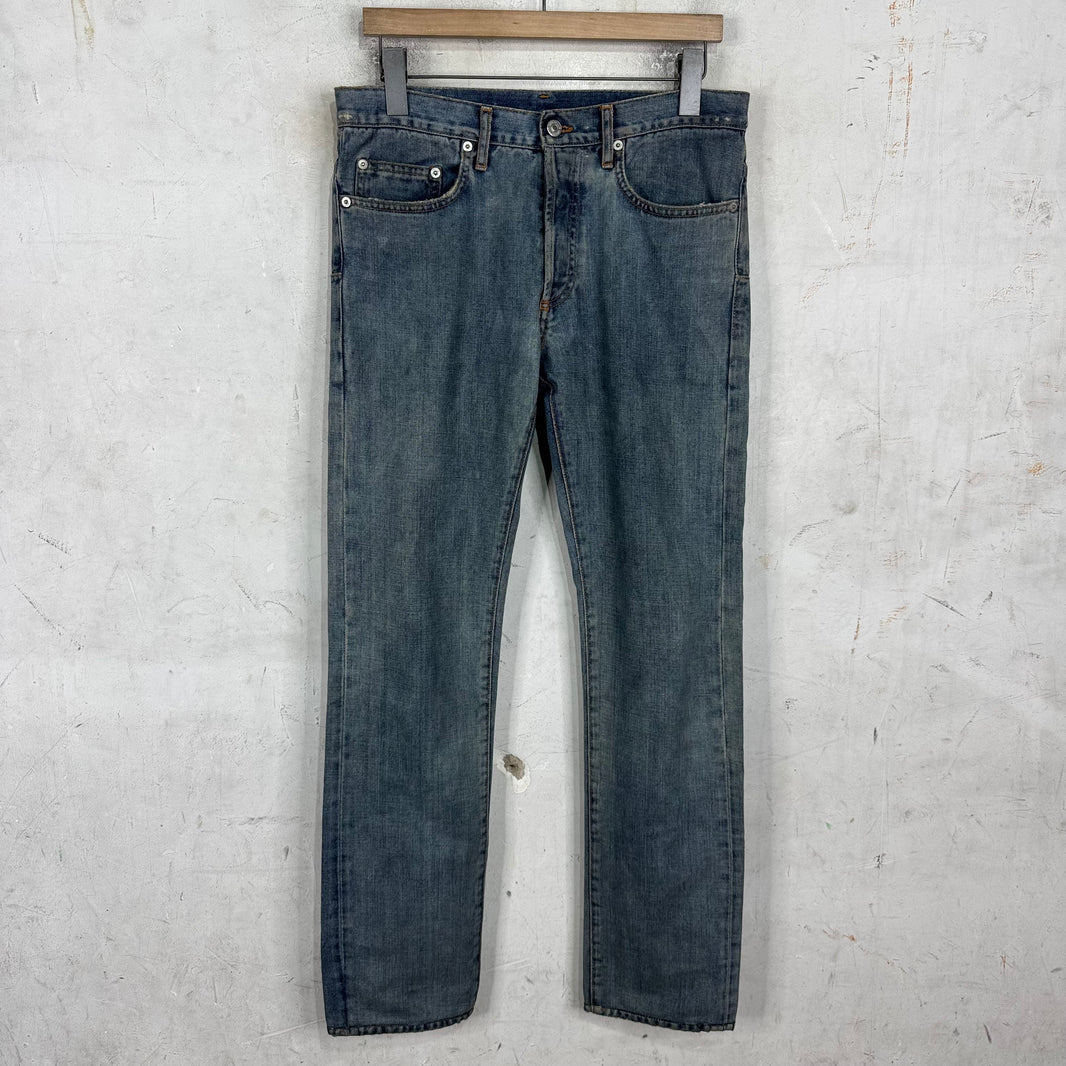 Dior SS08 Silver Waxed Jeans