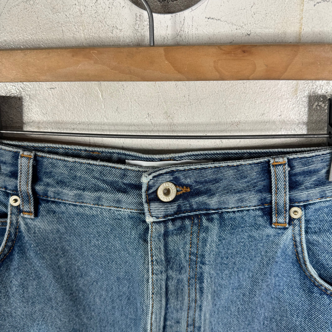 Loewe Lightwash Baggy Anagram Jeans