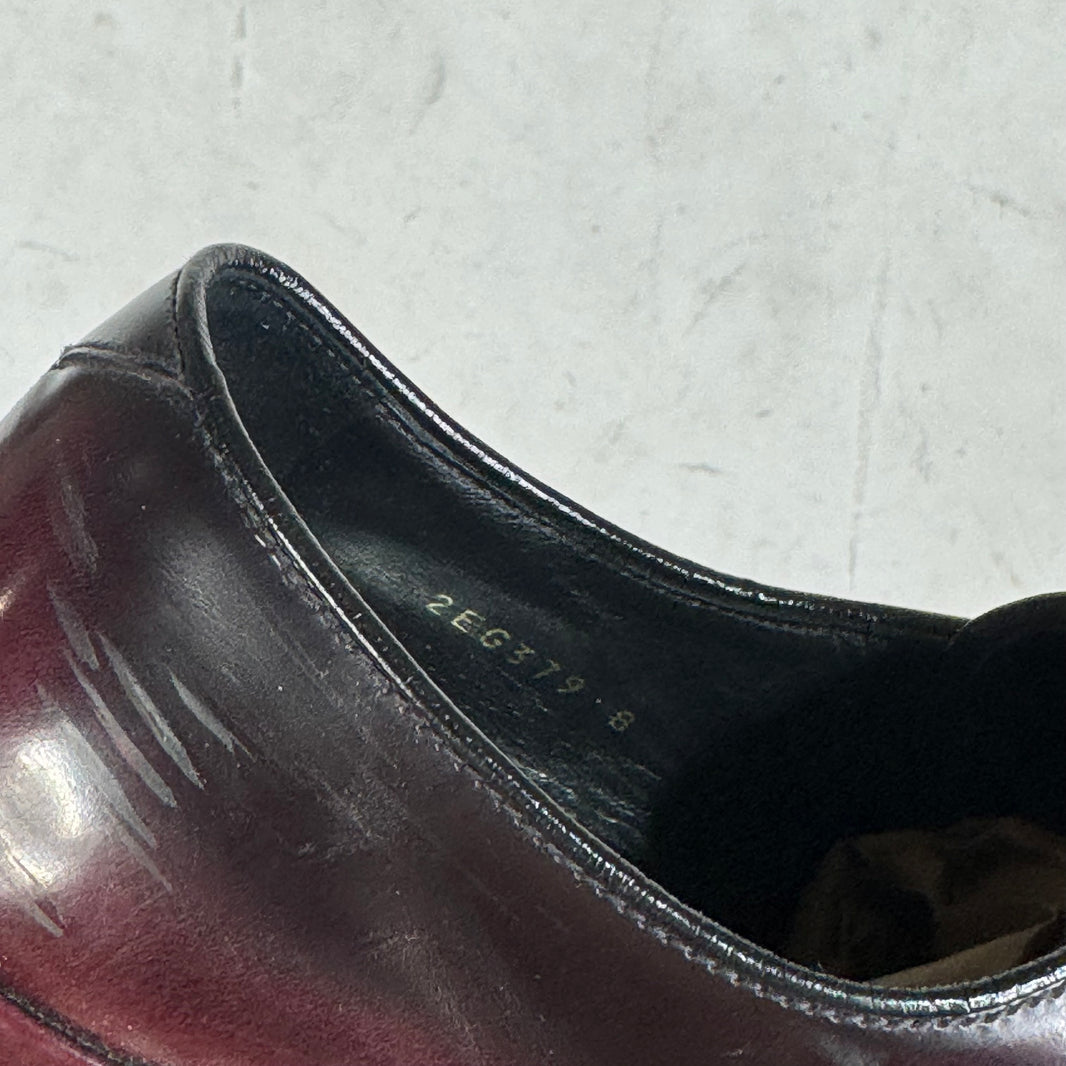 Prada Oxblood Garnet Brushed Derby's